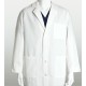 40 Inch 3 Pocket Zip Button Lab Coat - 9422